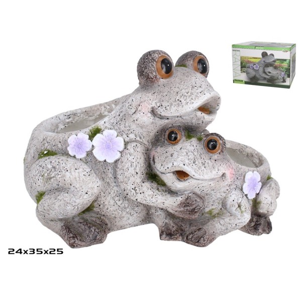 MACETERO X2 RANA DEC. 35X24X25 CM