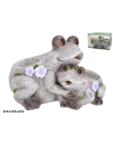 MACETERO X2 RANA DEC. 35X24X25 CM