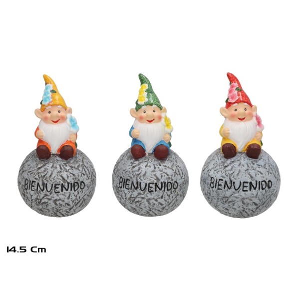 ENANITO SENTADO ROCIO 16,8CM 3 SURT.