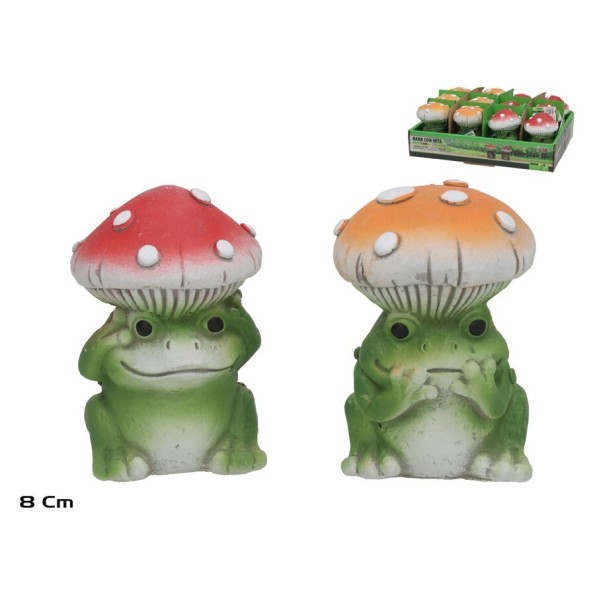 RANA C/SETA 2 SURT DECO 5,2X5,2X8 CM