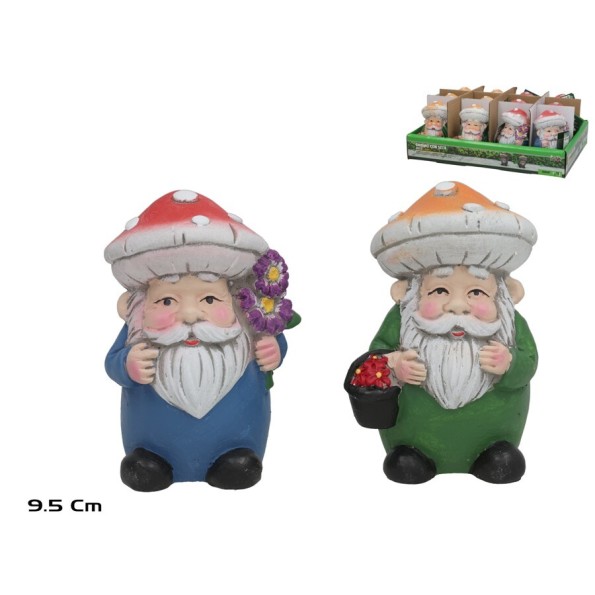 GNOMO C/SETA 2 SURT DECO 6X5,5X9,5 CM