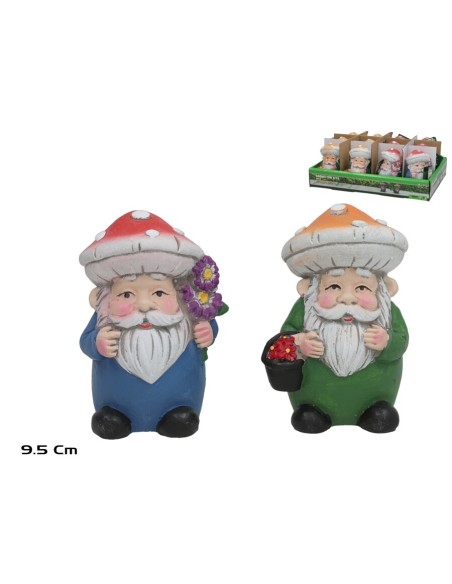 GNOMO C/SETA 2 SURT DECO 6X5,5X9,5 CM