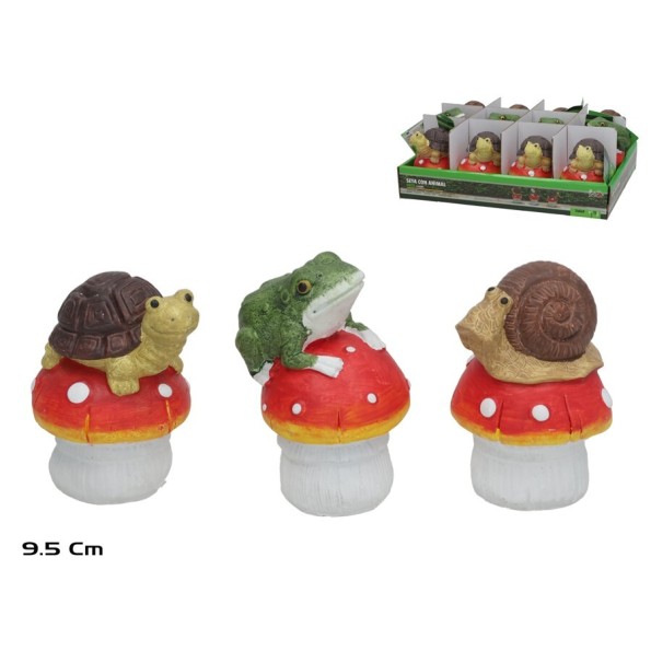 SETA C/ANIMAL 3 SURT DECO 7X5,5X9,5 CM