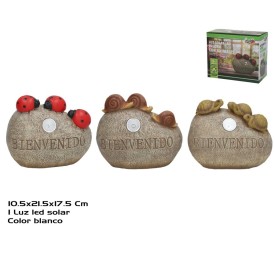 PIEDRA C/ANIMAL 3 SURT 2 LUZ SOLAR LED 21,5X10,5X1