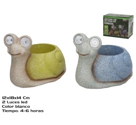 MACETEROS ANIMALES 2 SURT 2 LUZ SOLAR LED 18x12x14