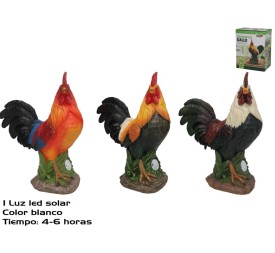 GALLO 3 SURT LUZ SOLAR LED 14,5X9X19,5 CM 6H