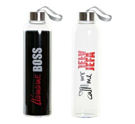 BOTELLA BOROSILICATO 6,5X6,5X23 550ML, 2 SURT.