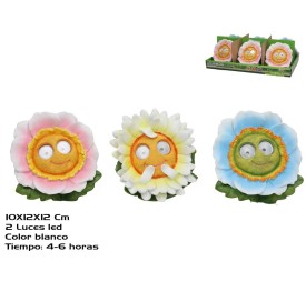 GIRASOL 3 SURT 2 LUZ SOLAR LED 12X10X12 CM 6H