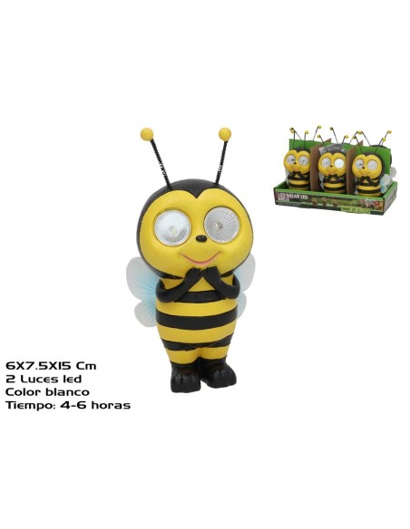 ABEJA 2 LUZ SOLAR LED 7,5X6X15 CM 6H