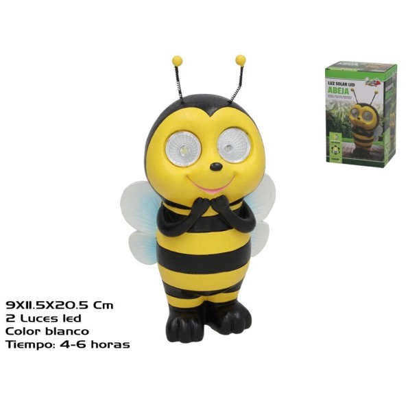 ABEJA 2 LUZ SOLAR LED 11,5X9X20,5 CM 6H