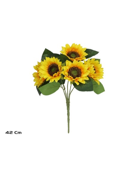 RAMO GIRASOL X 5 - 42 CM