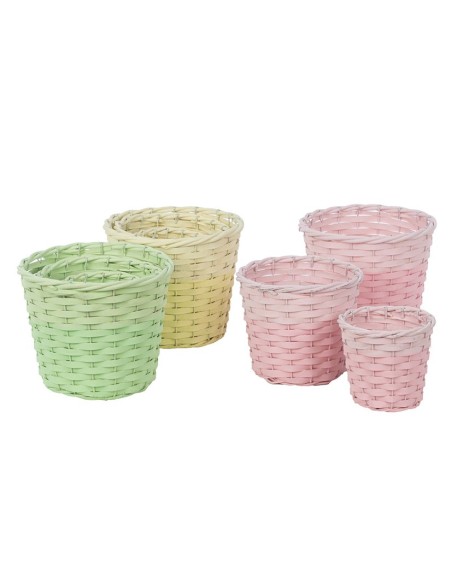 MACETA S/3  3MIX COL S D13 H12-B D21 H17 MIMBRE