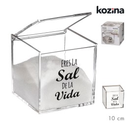 SALERO METACRILATO 10x10 cm SAL DE LA VIDA