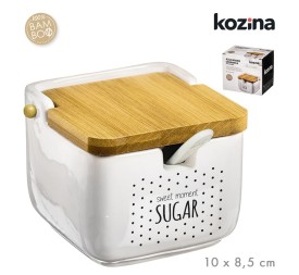 AZUCAR CERAMICA TAPA BAMBU SWEET 10x10 cm