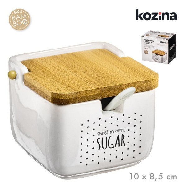 AZUCAR CERAMICA TAPA BAMBU SWEET 10x10 cm