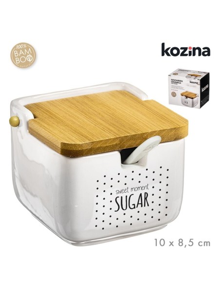 AZUCAR CERAMICA TAPA BAMBU SWEET 10x10 cm