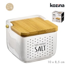 SALERO CERAMICA TAPA BAMBU TASTE 10x10 cm