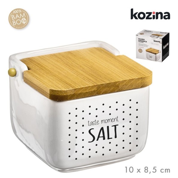 SALERO CERAMICA TAPA BAMBU TASTE 10x10 cm