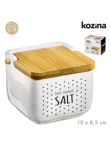 SALERO CERAMICA TAPA BAMBU TASTE 10x10 cm