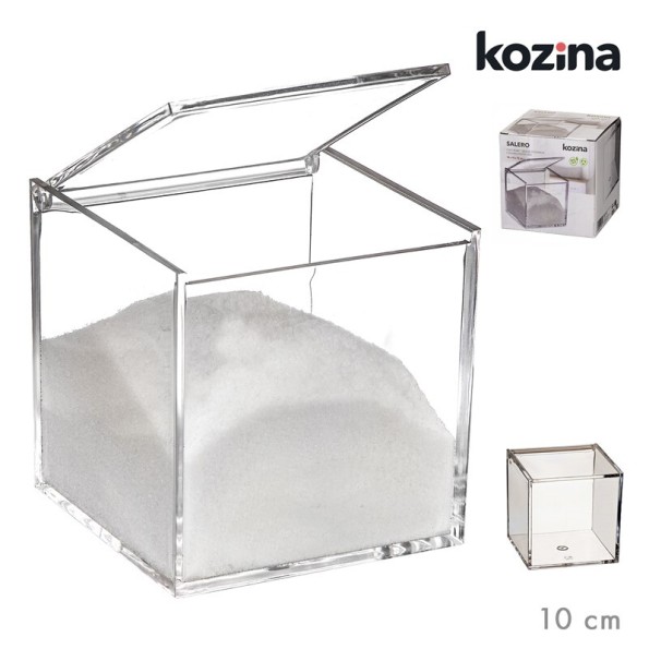 SALERO METACRILATO 10x10 cm TRANSPARENTE