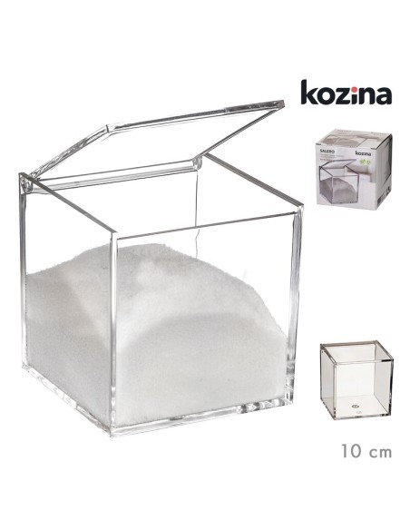 SALERO METACRILATO 10x10 cm TRANSPARENTE