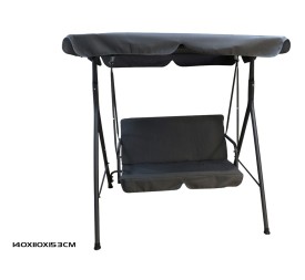 BALANCIN 2 PERSONAS 140X110X153CM ACERO ANTRACITA