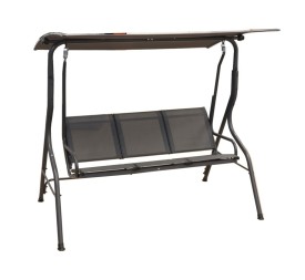 BALANCIN 3 PERSONAS 170X110X150CM ACERO ANTRACITA
