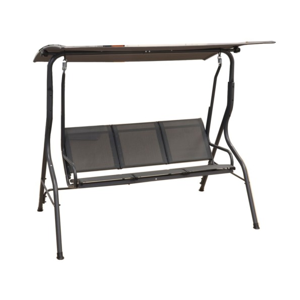 BALANCIN 3 PERSONAS 170X110X150CM ACERO ANTRACITA