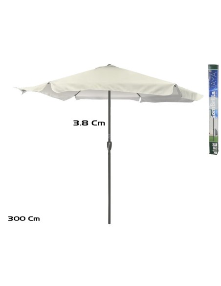 SOMBRILLA TERRAZA 38MM 180GR CREMA NAYA 3 METROS
