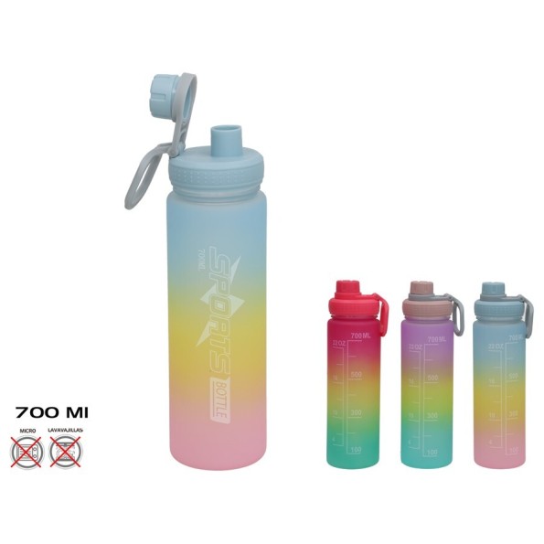 BOTELLA 7X25CM 700ML RAINBOW