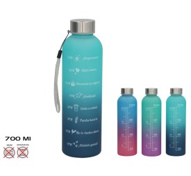 BOTELLA MOTIVACIONAL 6,7X24CM 700ML JOHN 3STD