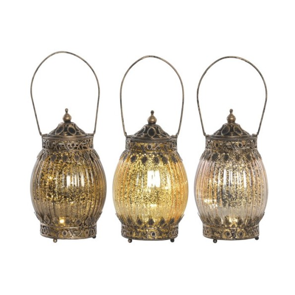 DECORACION LUMINOSA LED 11X11X19 2xAAA 3 SURT.