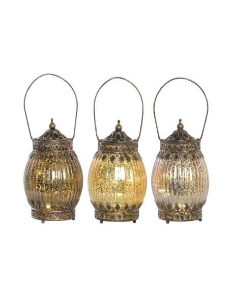 DECORACION LUMINOSA LED 11X11X19 2xAAA 3 SURT.