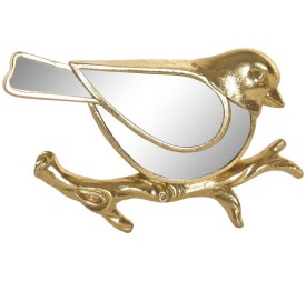 DECORACION PARED RESINA ESPEJO 22,5X3,5X17 PAJAROS