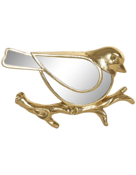 DECORACION PARED RESINA ESPEJO 22,5X3,5X17 PAJAROS