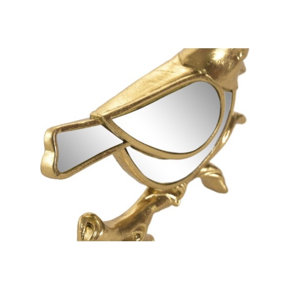 DECORACION PARED RESINA ESPEJO 22,5X3,5X17 PAJAROS