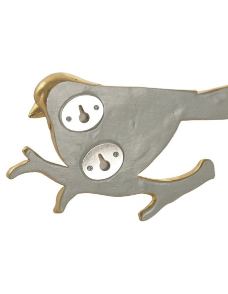 DECORACION PARED RESINA ESPEJO 22,5X3,5X17 PAJAROS