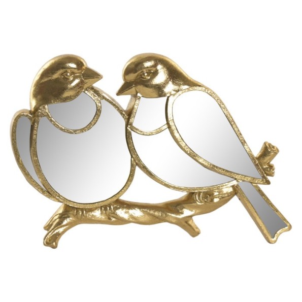 DECORACION PARED RESINA 26,5X2,5X18,5 PAJAROS