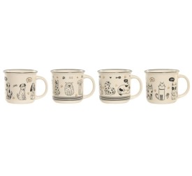 MUG PORCELANA 12,5X9,5X9 340ML GATOS 4 SURT.