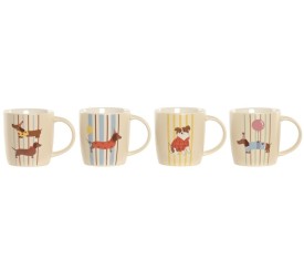 MUG PORCELANA 12X8,5X9,5 365ML PERRO 4 SURT.