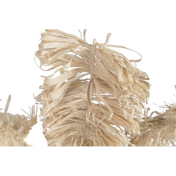 DECORACION FIBRA METAL 40X40X220 PALMERA NATURAL