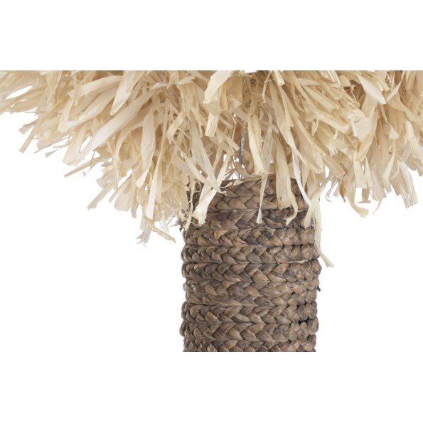 DECORACION FIBRA METAL 40X40X220 PALMERA NATURAL