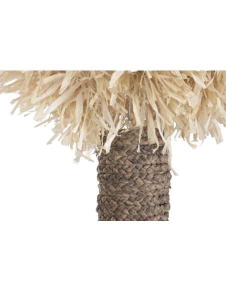 DECORACION FIBRA METAL 40X40X220 PALMERA NATURAL