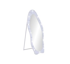 ESPEJO VESTIDOR LED MDF 70X10X180 RUGOSO BLANCO