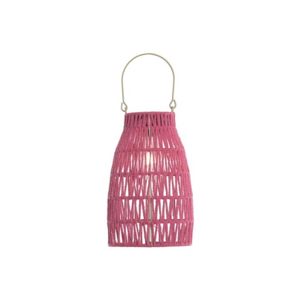 LAMPARA SOLAR SET 3 ALGODON LED 24X24X44 ASA METAL