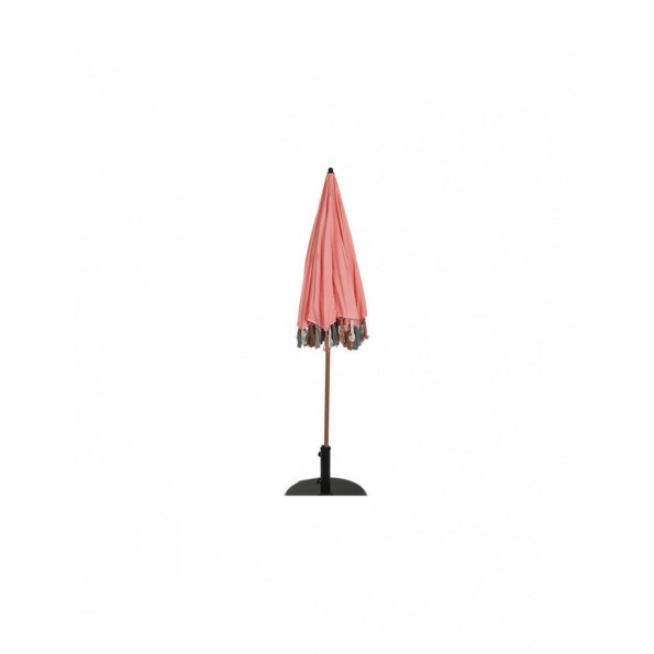 PARASOL POLIESTER ACERO 180X180X190 FLECOS CORAL
