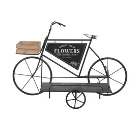 EXPOSITOR METAL MADERA 131X62X83 BICICLETA NEGRO