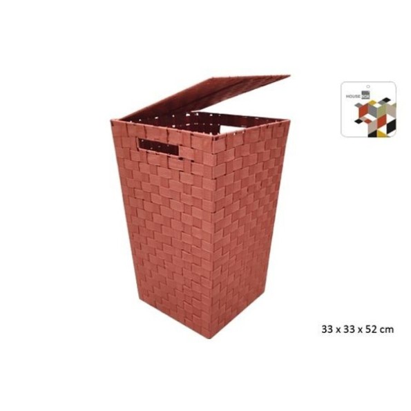 COFFRE LINGE SANGLE PP TERRACOTTA