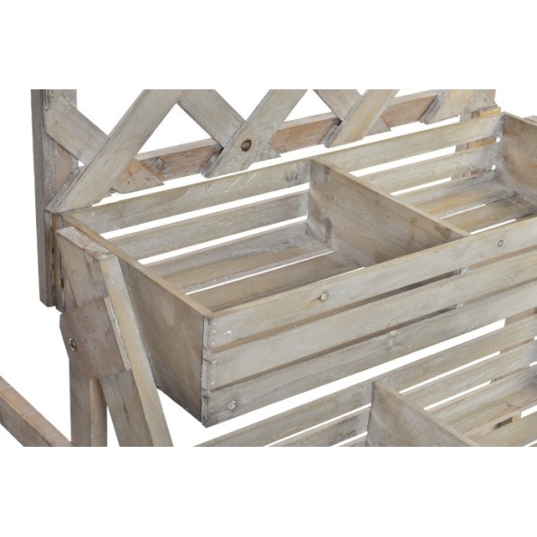 EXPOSITOR MADERA 118X53X166 4 ESTANTES NATURAL