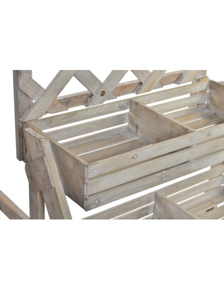 EXPOSITOR MADERA 118X53X166 4 ESTANTES NATURAL